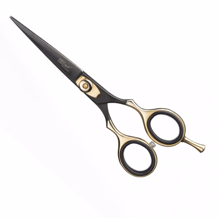 Foarfeca Tuns Black&Gold EuroStil 5.5''