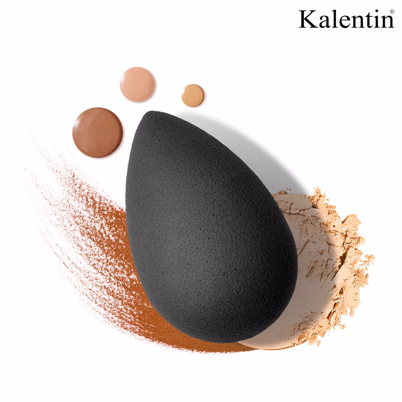 burete machiaj beauty blender profesional de calitate kalentin negru
