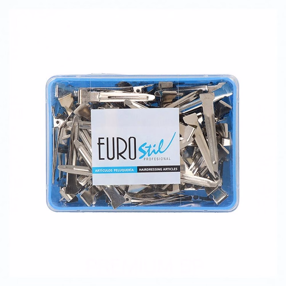 Cutie Clipsuri Metal Pentru Par 120 buc Eurostil