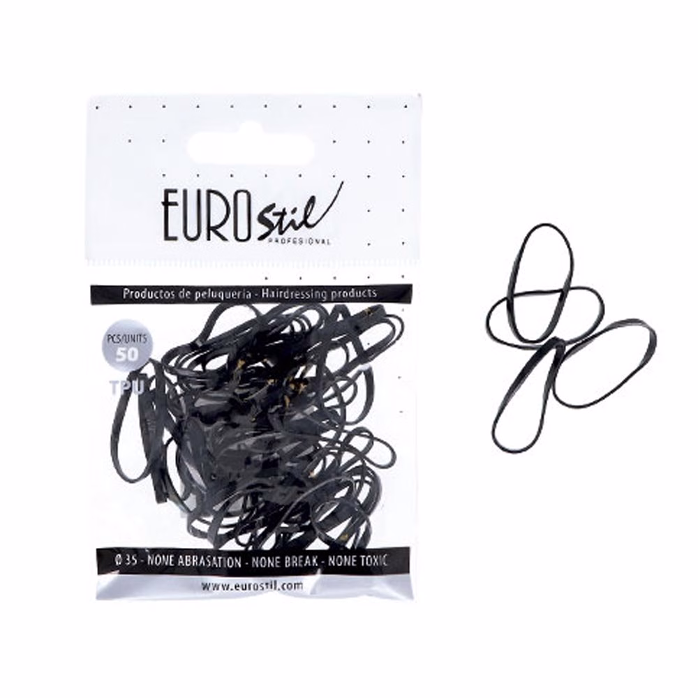 Set Elastice Silicon Negre 50 Buc