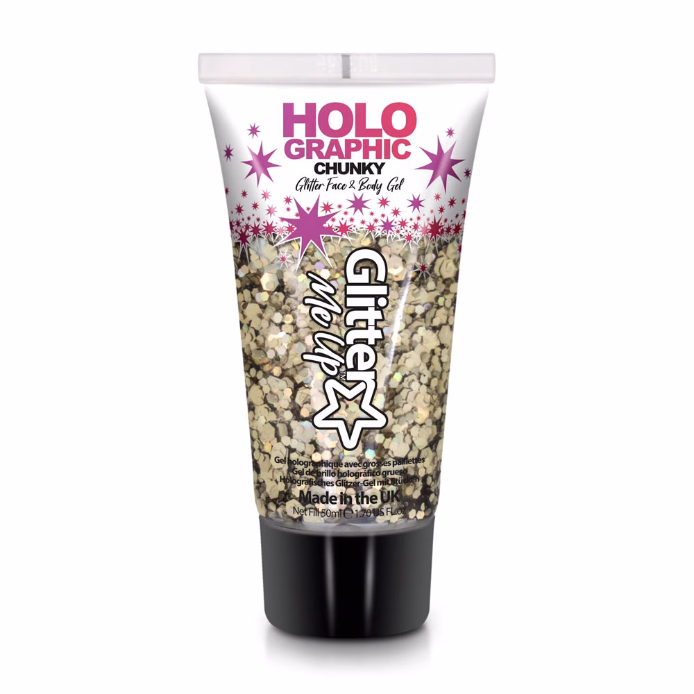 Sclipici Holographic Pentru Față Si Păr - GOLDEN GIRL - 50ml