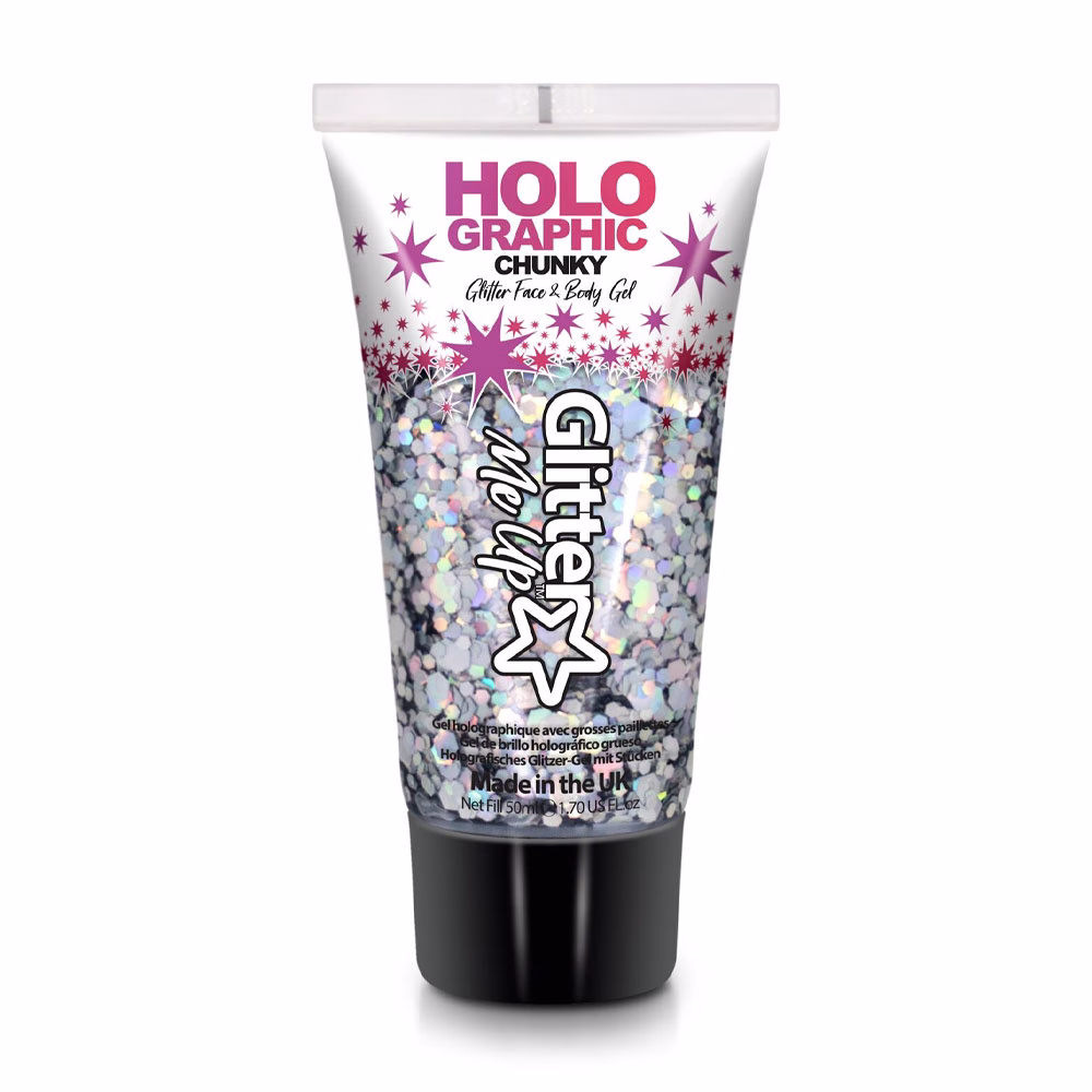 Sclipici Holographic Pentru Față Si Păr - INTERGALACTIC - 50ml
