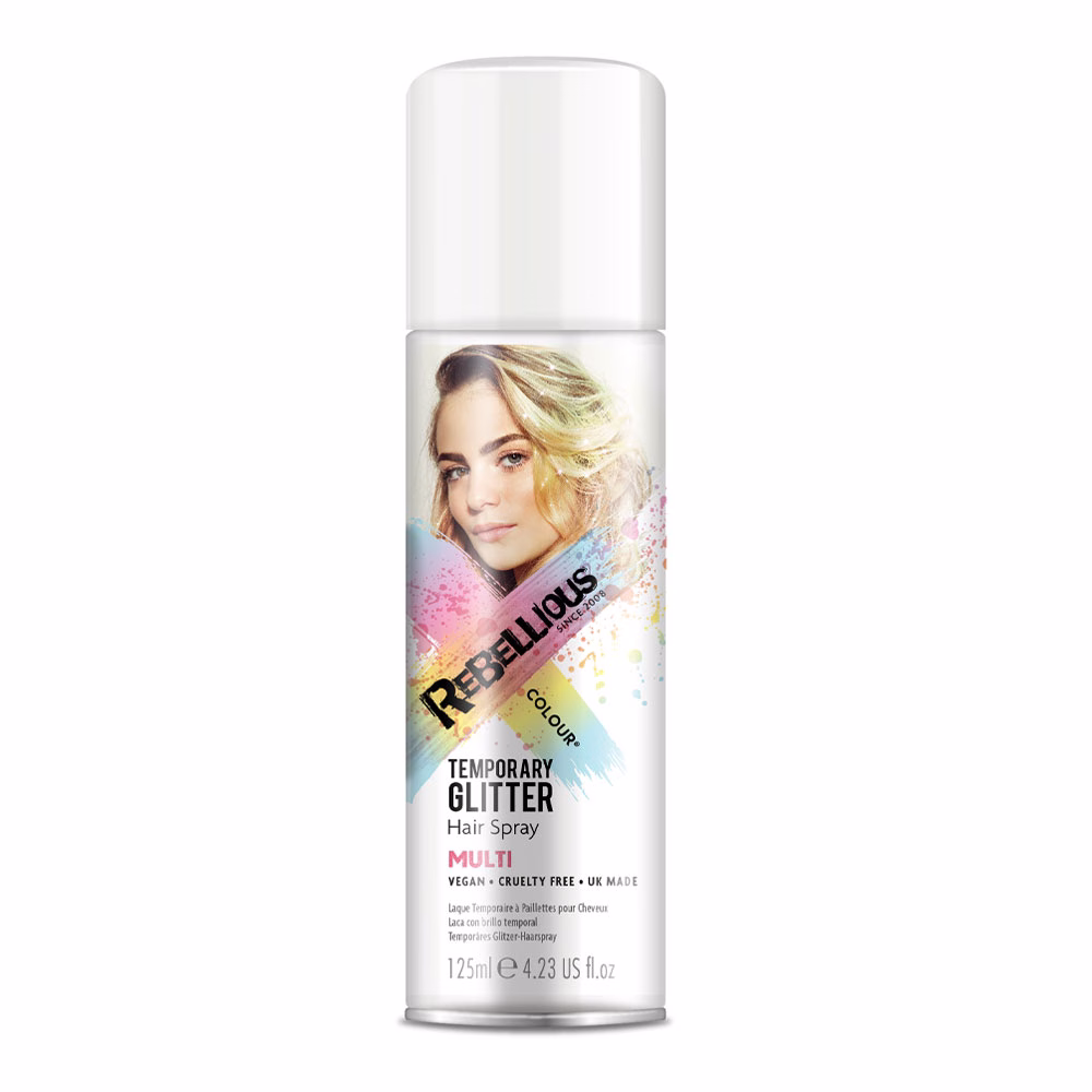 Spray Colorant Cu Sclipici Vegan Rebellious - COLOR MIX 125 ML