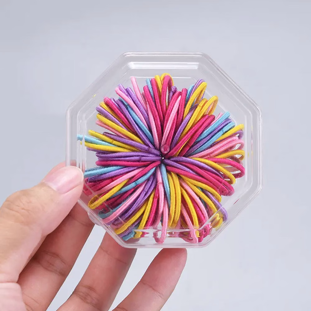 Set Elastice Colorate Cauciuc + Material - 100 BUC