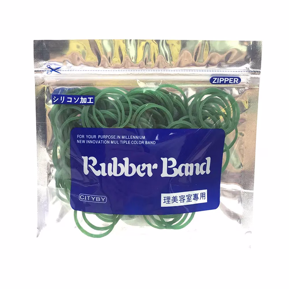 Set 200 Elastice Silicon Coafor - VERDE