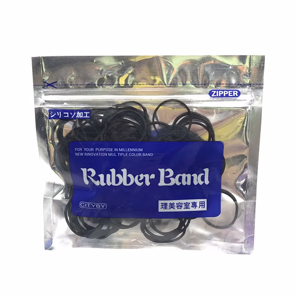 Set 200 Elastice Silicon Coafor - NEGRU