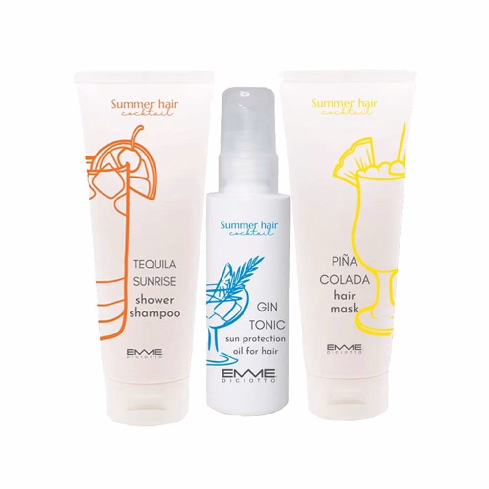 Set SUMMER CARE PACK - Emmediciotto ITALY - Protectie Par + Ulei Par + Masca Par