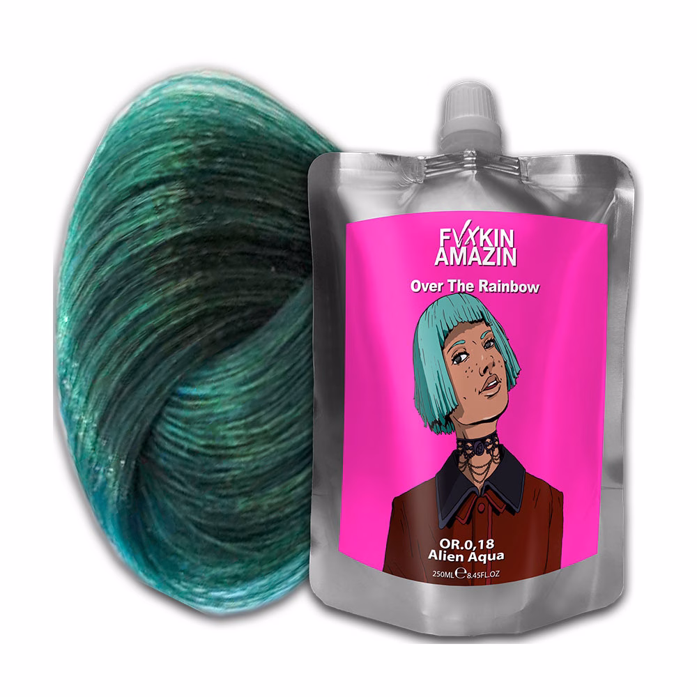 Masca Cu Pigment Direct 200 ML - Alien Aqua - OVER THE RAINBOW