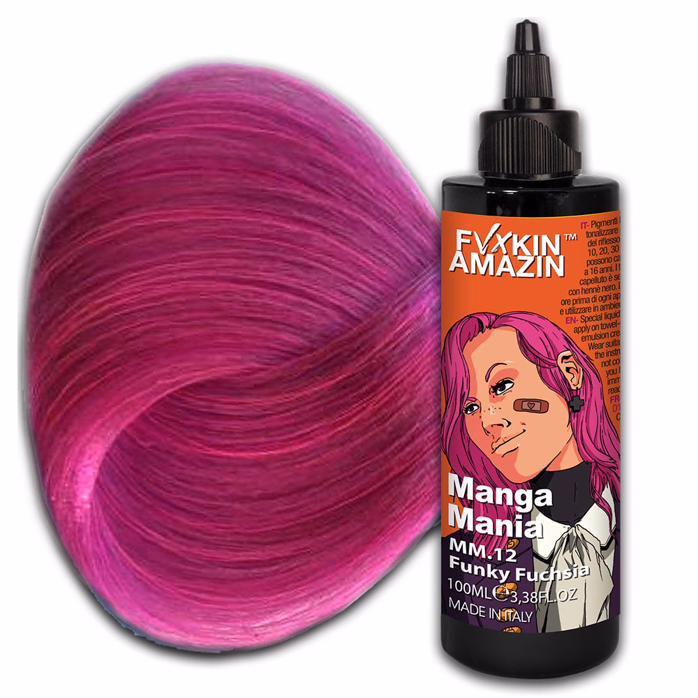 Pigment Lichid Fara Amoniac - FUNKY FUCHSIA MM.12 - MANGA MANIA