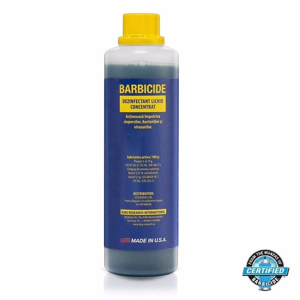 Barbicide – Dezinfectant Instrumentar – Solutie Concentrat – 500 ml