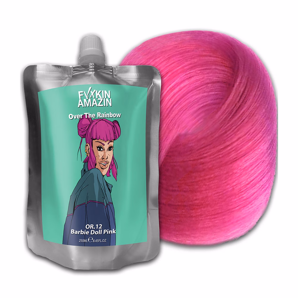 Masca Cu Pigment Direct 200 ML - Barbie Doll - OVER THE RAINBOW