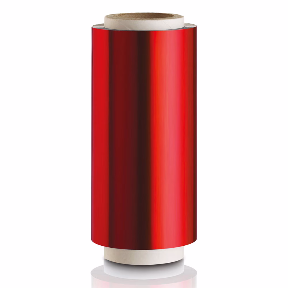 Folie Aluminiu H12cm X 100 m Roial - Rosu