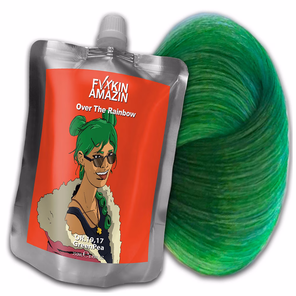 Masca Cu Pigment Direct 200 ML - Green Pea - OVER THE RAINBOW