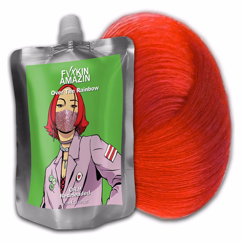 Masca Cu Pigment Direct 200 ML - Red Headed - OVER THE RAINBOW