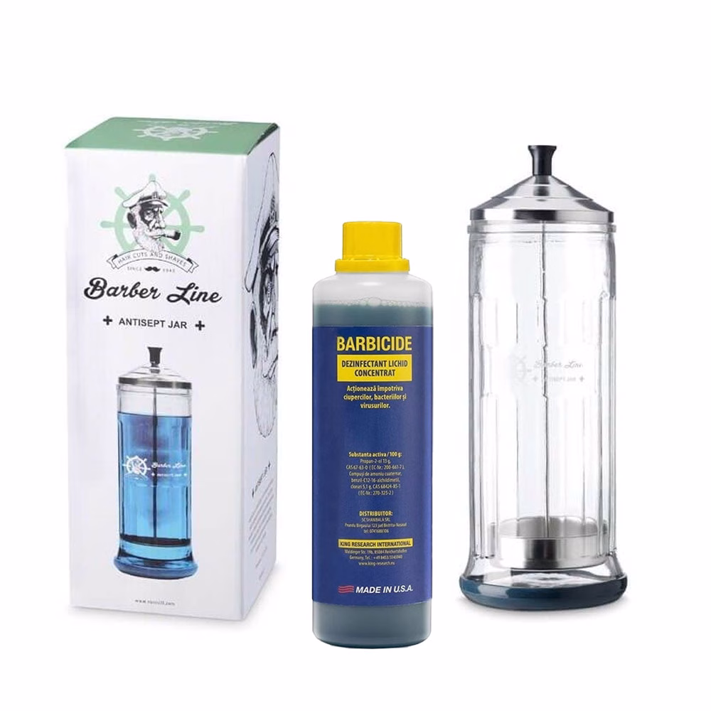 Set Recipient Dezinfectant + Barbicide 500ml
