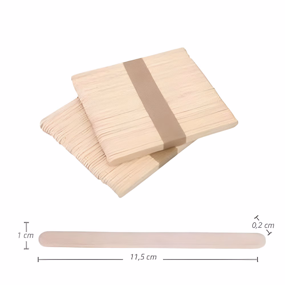 Set Spatule 100 BUC 115X10X2MM - POLLIE