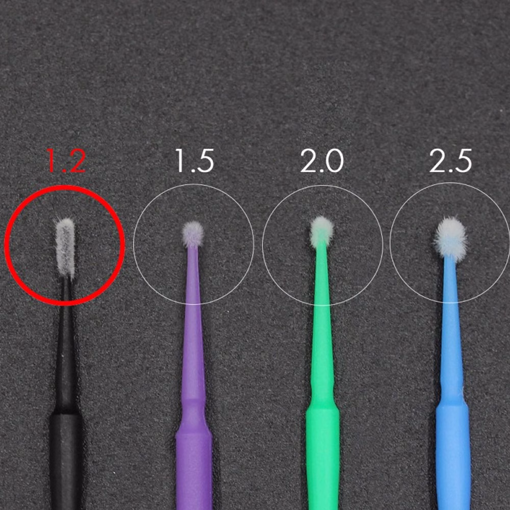 Set 120 Bucati Microbrush 1.2MM Vegan - Kalentin