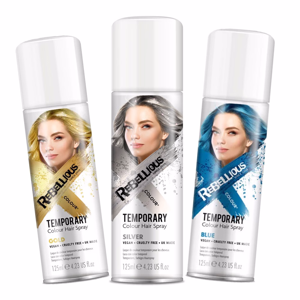 Spray Colorant Vegan Pentru Par - Rebellious 125ml