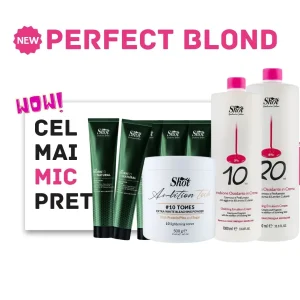 Pachet Perfect Blond SHOT - 5 VOPSELE + 2 OXIDANTI + PUDRA DECOLORARE