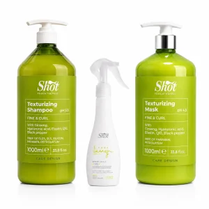 Pachet Shot Perfect Curl – Sampon + Masca + Spray Leave-In (2x1000ml + 150ml)